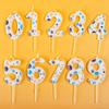 Свечи на день рождения с тематикой собачьих лап 0-9 Свеча-цифра Украшения для торта для детей, любителей собак, товары для вечеринки velas decorativas
