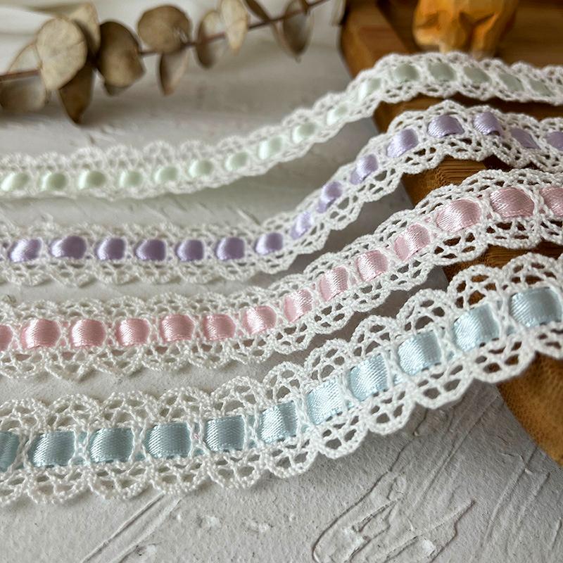 3M Hollow Вышивка Кружева Аксессуары Обертывание Отделка DIY Атласная Лента Тканая Лента Ручной Работы Декоративные Материалы 2 см