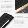 CLW Crocodile Leather Works Slim-Drawstring Long Wallet (Billfold) in Matte Black. Made in Japan. Men's Ultra-Thin Long Wallet with Slim Gusset. A