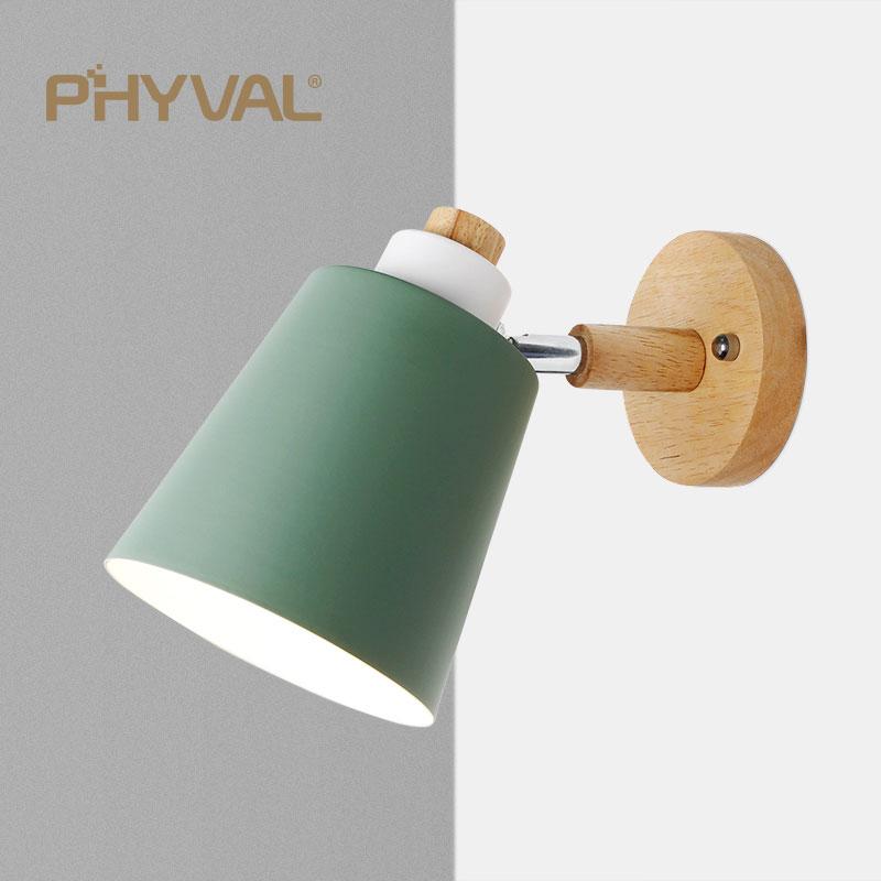 Modern LED Wall Lamp Macaron E27 Blub With Plug For Study Bedroom Bedside Hallway Living Room Home Decoration Lighting Fixtures