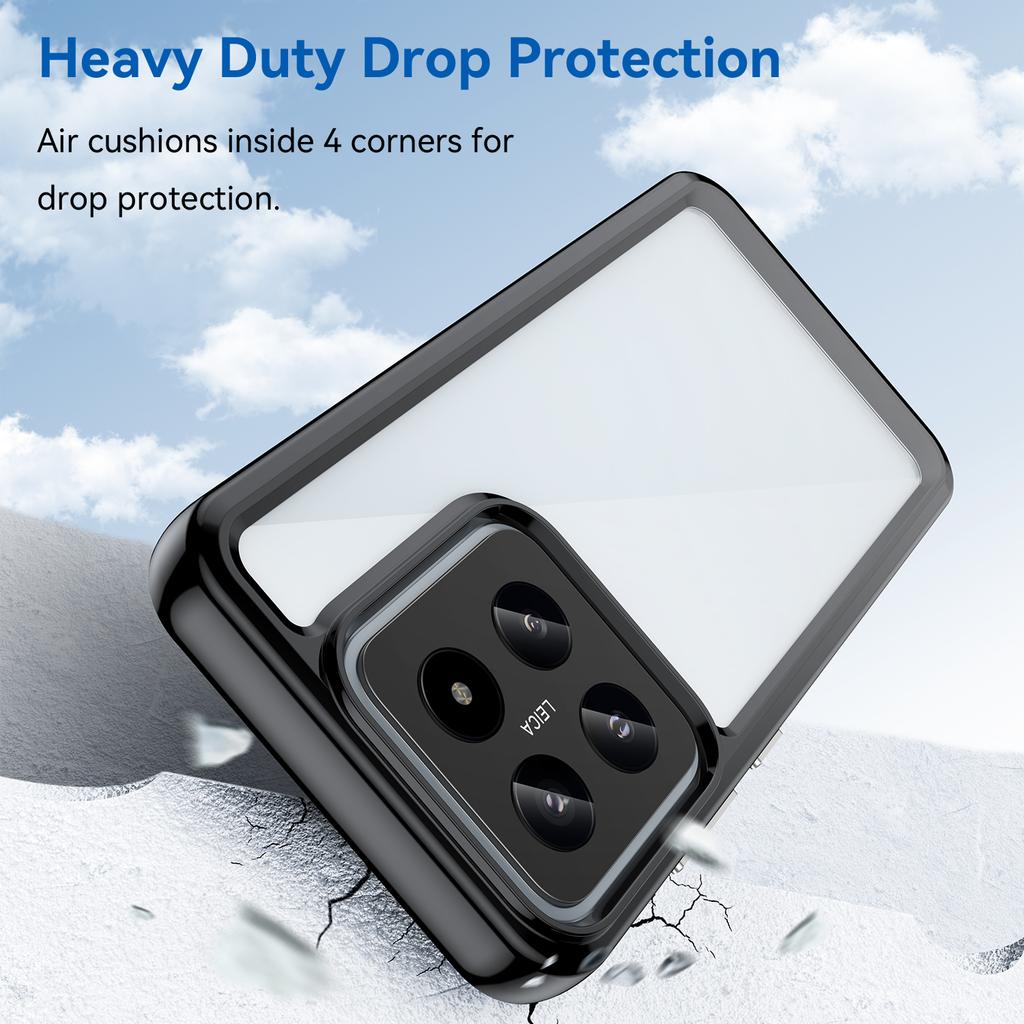 For Xiaomi 14 Case Anti-drop Shockproof TPU+Acrylic Mobile Phone Back Protector