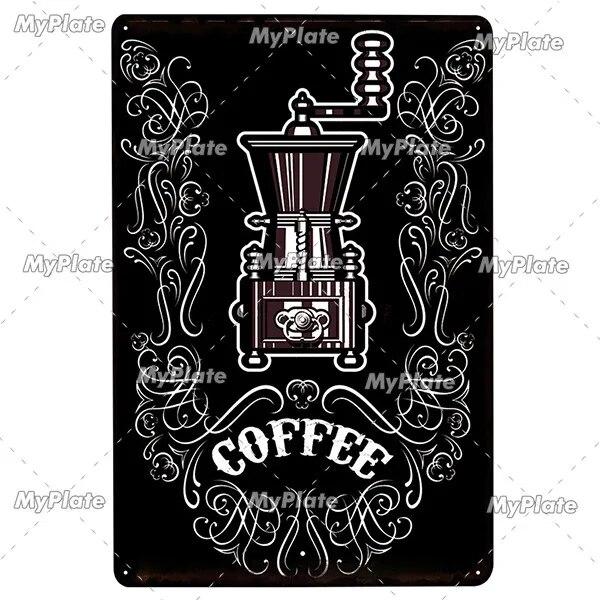 Coffee Word Vintage Metal Sign Tin Sign Vintage Cafe Decoration Plaque Home Wall Decor Bar Sign Home Decor Poster Drop Shipping