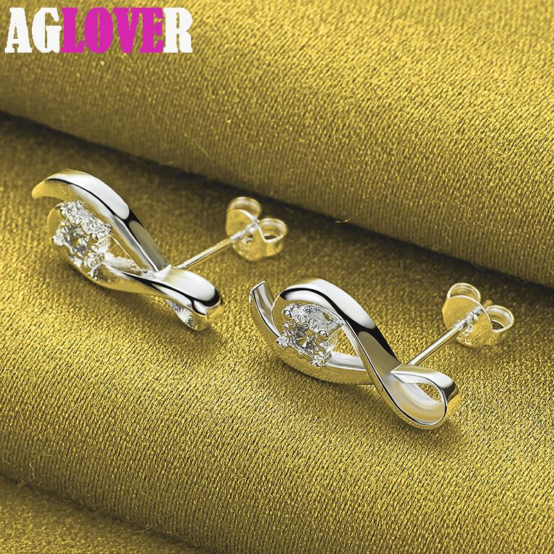 Ювелирные изделия из серебра 925 пробы с цирконами AAA