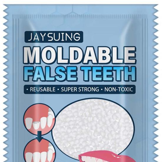 25g/Bag Halloween Supplie Teeth Temporary Restorations Lightweight Simple Operation Portable Compact Makeup Accessory Hot Sol Moldable Replacement