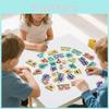 Pub Wooden Monster Puzzle Game Set Card Components For Kids Learning Family Fun