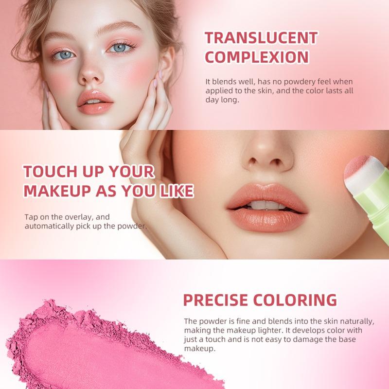 3-цветные матовые румяна-стики с длительным эффектом, водостойкие и устойчивые к поту для щек