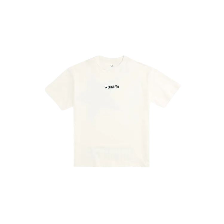 Converse Футболки Мужские Белые С Круглым Вырезом Умеренный Прямой Крой MCH600-W2Y