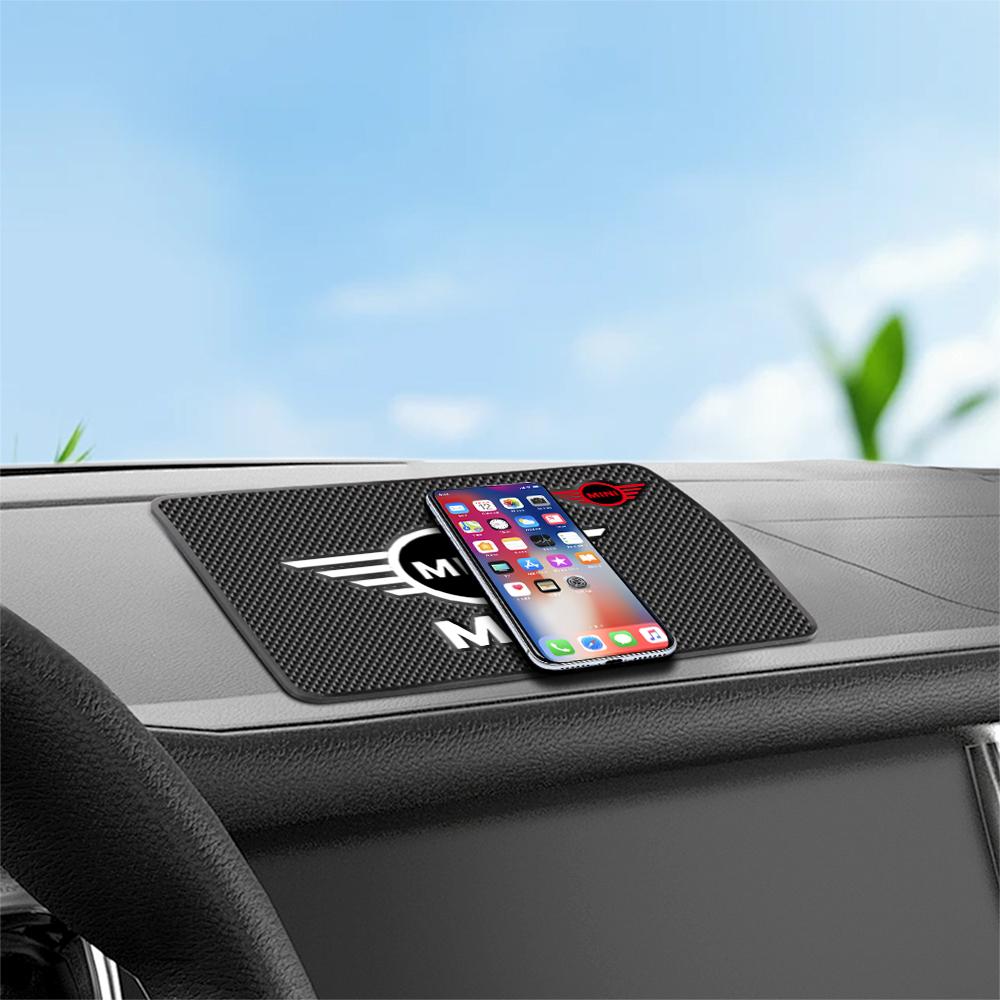 Silicone Car Dashboard Phone Toy Ornament Anti Slip Mat For Mini Cooper JCW Works F54 F55 F56 F57 F60 R50 R52 R53 R55 R56 R57 tnrjc00