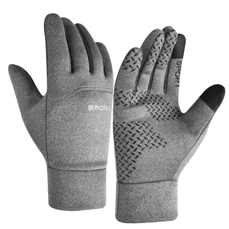 Outdoor Warm Gloves Cycling In Autumn and Winter Windproof Waterproof All Finger Skiing Cold and Non Slip Touch Screen Gloves