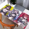 Игровой коврик для мыши Большой коврик для стола Нескользящая резиновая основа Прошитые края Коллаж из татуированных аниме-девушек Художественная печать Расширенный офисный коврик