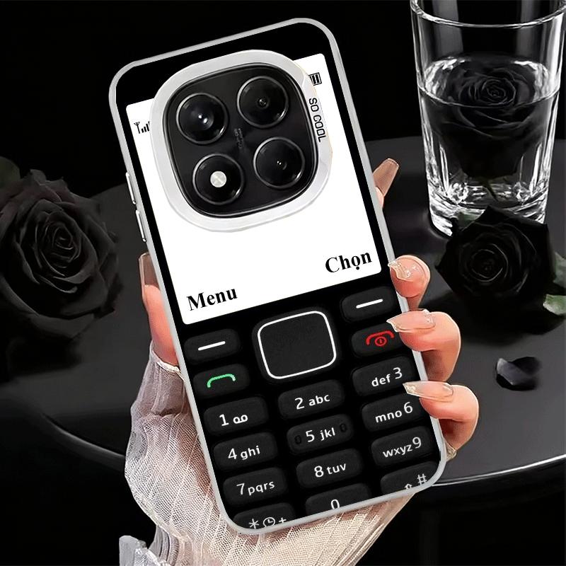 Смешной Ретро Телефон Мягкий Чехол для Телефона для Xiaomi Redmi Note 13 14 15 Pro Plus 12S 12 11S 11 11T 10S 10 Ударопрочный Задний Чехол