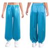 Kids Performance Bloomers - Loose Satin Belly Dance Pants with Elastic Waistband for Parties & Shows