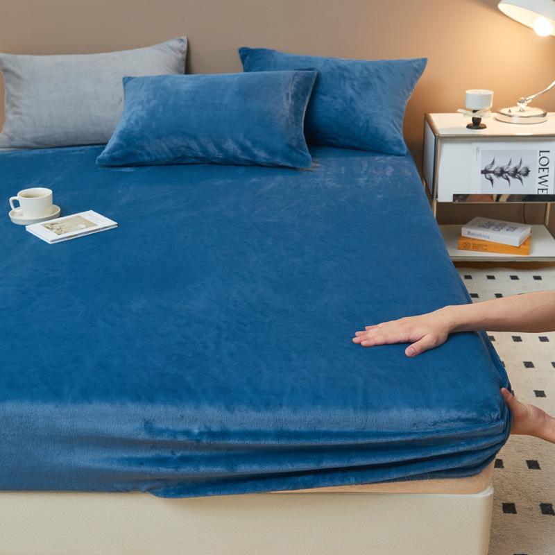 Однотонная простыня из молочного бархата, одинарная простыня из матовой фланели, защитная накидка Simmons.