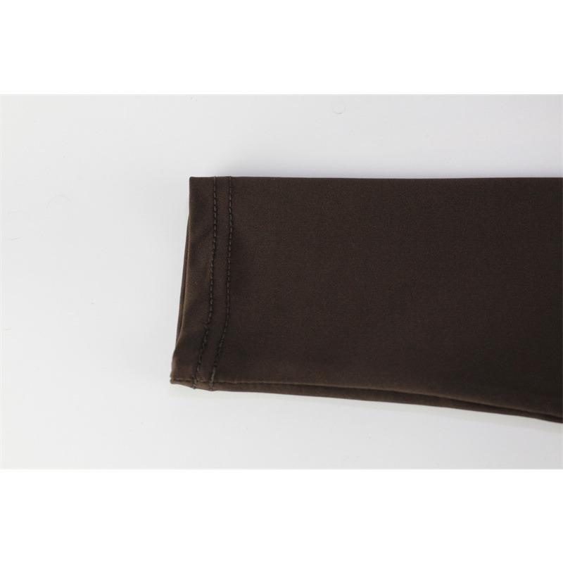 Женское осенне-зимнее модное платье с высоким воротом и длинными рукавами и узким разрезом