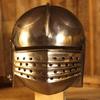 Handcrafted Italian Bellows Face Sallet Helmet  for LARP, Cosplay & Display, Knight Costume Accessory, Historic Costume Helmet