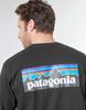 Patagonia Patagonia Лого ЧЕРНАЯ Мужская футболка M's L/S P-6 Responsibili-Tee US-L