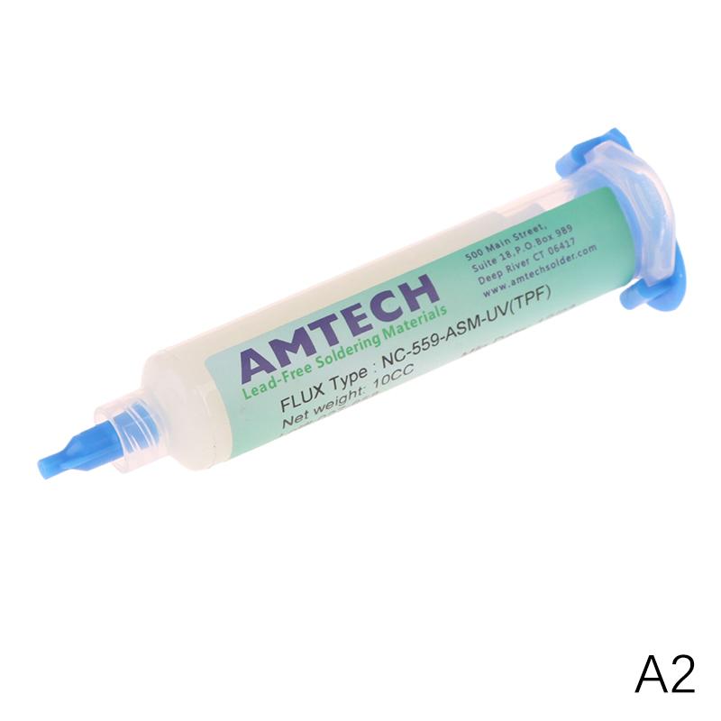 Флюс Nc-559-asm, Шарики BGA, Жидкий припой для пайки, Паяльная паста в шприце 10 мл, Флюс для пайки, Неочищаемый, Инструменты для пайки