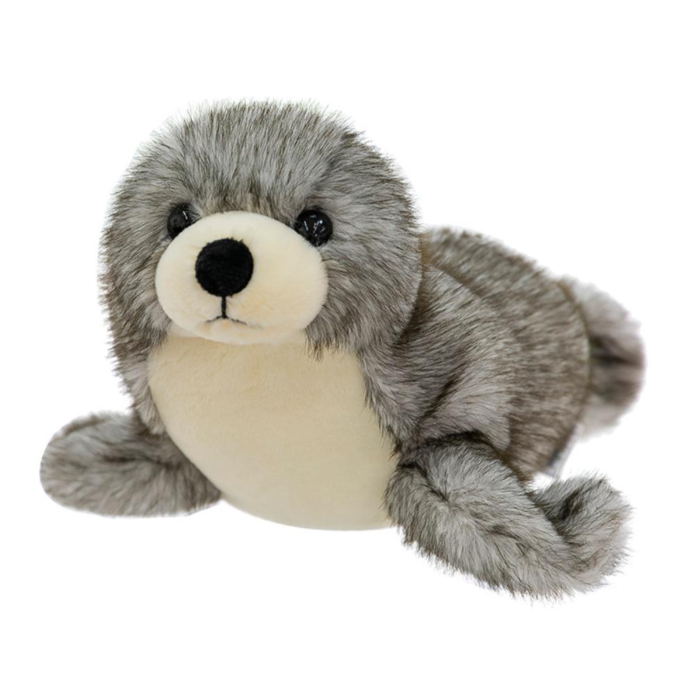 Fluffy Sea World Animal Stuffed Dolls Soft Seal Stuffed Animal  Birthday Parties