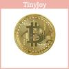 Золотой commemorative round Bitcoin Коллекционная монета Bit Coin Это Монеты Покрытые