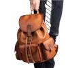 Johnature Men Genuine Leather Backpack Retro Large Capacity Portable Travel Bags Natural Real Cowhide Laptop Backpacks