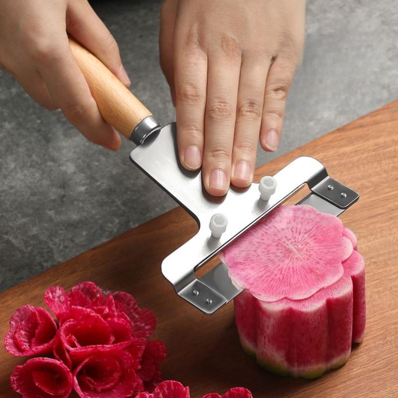 Broach Knife Plate Decoration Gadget Slicer Fruit and Vegetable Heart Beauty Radish Slicing Flower Arrangement Decorative Edge
