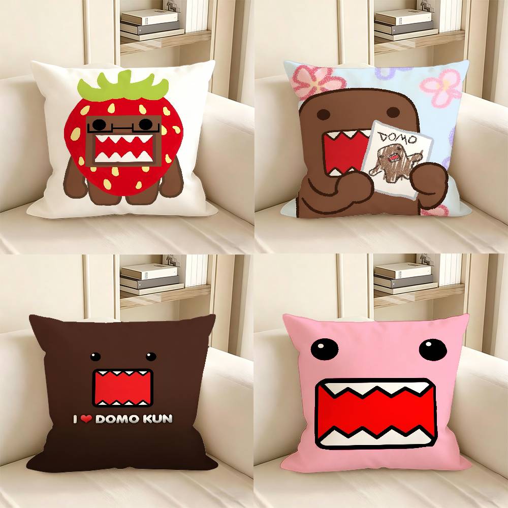 pc Cartoon DDomo KKun Pillow Case Fashion Square Pillowcase Bedroom Sofa Room Ins Decoration Leisure