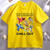 Chill Birds Unisex Tshirt Unisex Unisex Casual Graphic T Shirts Cotton Short Sleeve Round Neck Tshirt Unisex Cool Streetwear Tees