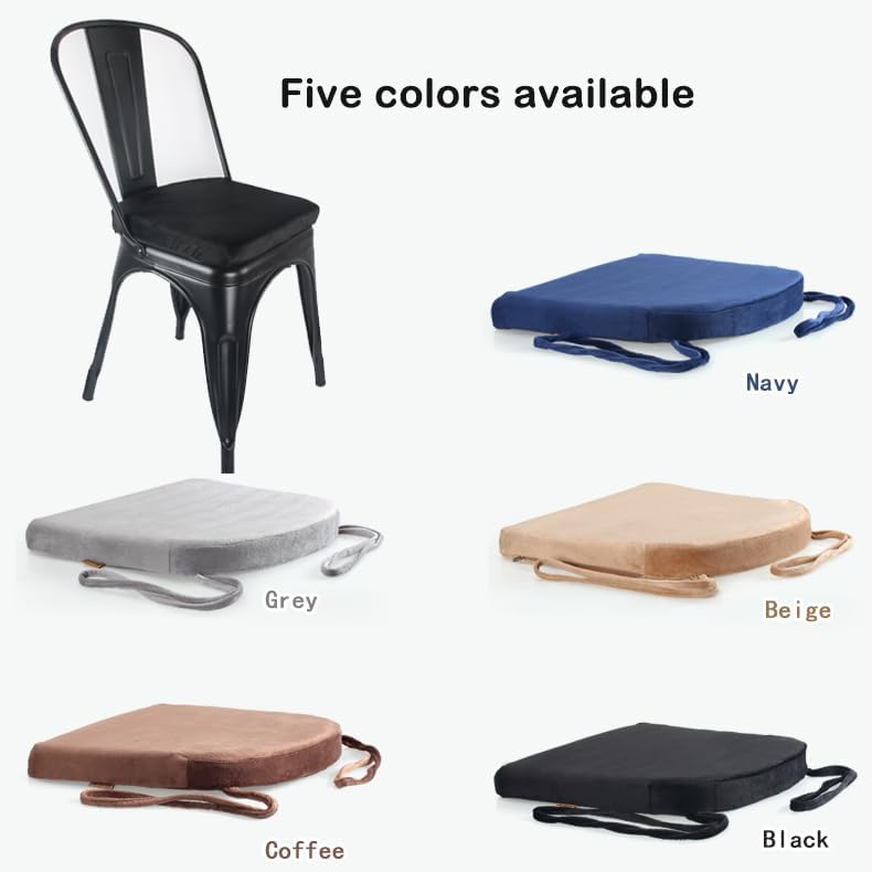 Augld 14x14 Metal Chair Cushion Set of 2 Memory Foam School Chair Cushion Small U Shape Seat Cushion Navy