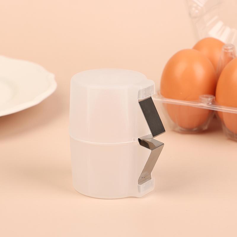 Egg Topper Shell Cutter Beater Raw Egg Cracker Separator Filter Egg Opener White/Black Kitchen Baking Tools