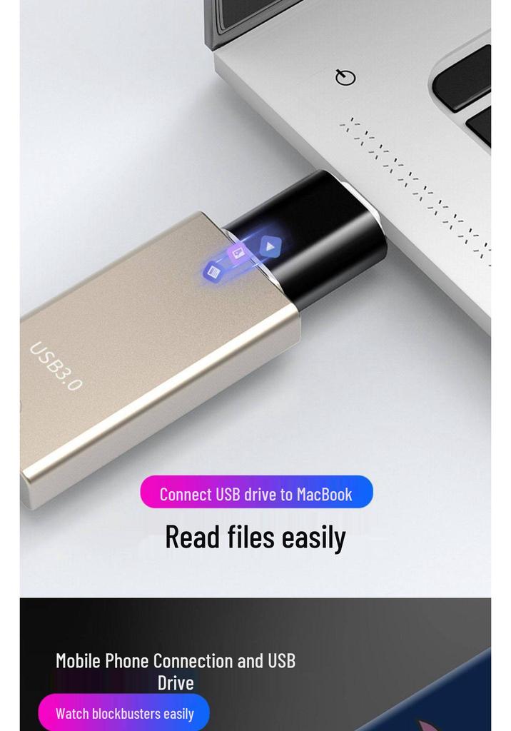 OTG-адаптер USB-C на USB 3.0 для телефонов и ноутбуков Huawei и Xiaomi