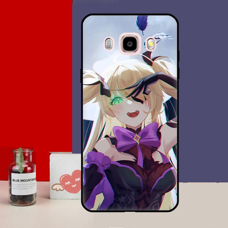 Чехол с изображением аниме Genshin Impact Fischl для Samsung Galaxy J4 J6 Plus 2018 J8 A6 A7 A8 A9 J1 A3 A5 2016 J3 J5 J7 2017