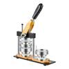 Button Maker Machine, 2.25" / 58 mm, Solid Metal Pin Maker with 100pcs Button Parts, Circle Cutter and Magic Book, Reinforced Ergonomic Handle, Steel