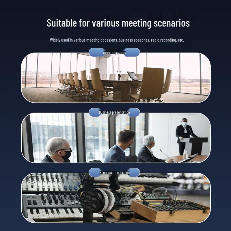 Runpu RP-SU28D Wireless UHF Gooseneck Conference Microphone System (CN version)