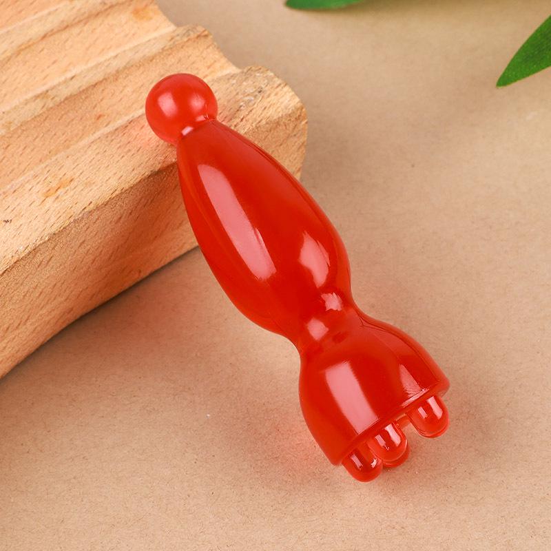Small Lotus Seedpod Gua Sha Face Massage Stick and Meridian Brush