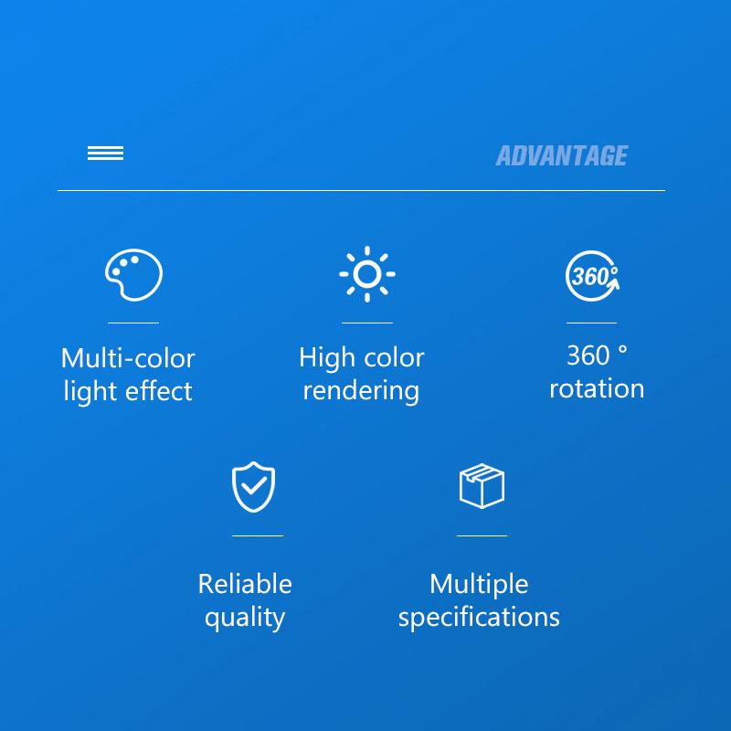 RGB-светильник для телефона с подсветкой для селфи на штативе 10 дюймов 12 дюймов Ослепительный цветной свет для фотоконференций с подсветкой