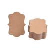 100pcs Paper Luggage Wedding Party Package Wrapping Kraft Gift Tags Hanging Label Handmade Tagging