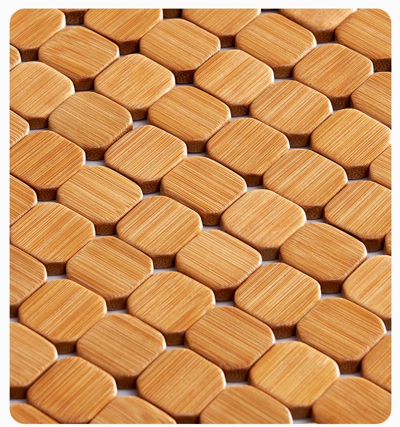 Breathable Bamboo Cooling Seat Cushion for Long Summer Use - Ideal for Office Chairs and Cars.