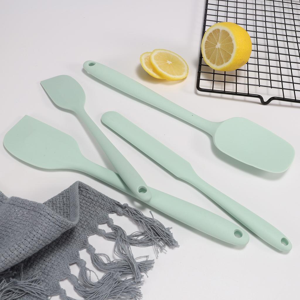 Набор инструментов для выпечки из 4 предметов, лопаточка для крема, кухонная универсальная антипригарная посуда, силиконовая лопатка для смешивания салатов