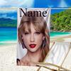 Custom Name Ultrasoft Beach Towel With Taylor Themeideal For Pool Camping Diving Perfect Travel Essential Vibrant Beach Towel