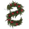 1.8-meter Artificial Simulation Pine, Cypress, Red Fruit and Vine Christmas Home Green Plant and Vine Door Hanging Decoration