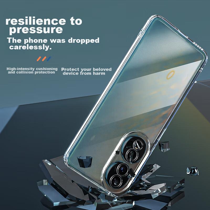 Air Cushion Drop ProtectionPhone Case for Honor 90, Honor 90 Protective Cover, Silicone Lens Full Protection, Ultra-Thin Frosted - Transparent