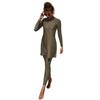 New S-XL Women Muslim Swimwear Slim Long Sleeve Islamic Swimsuit Summer Arab Beach Bikini Modest Full Cover Swimwear Swimming Burkini
