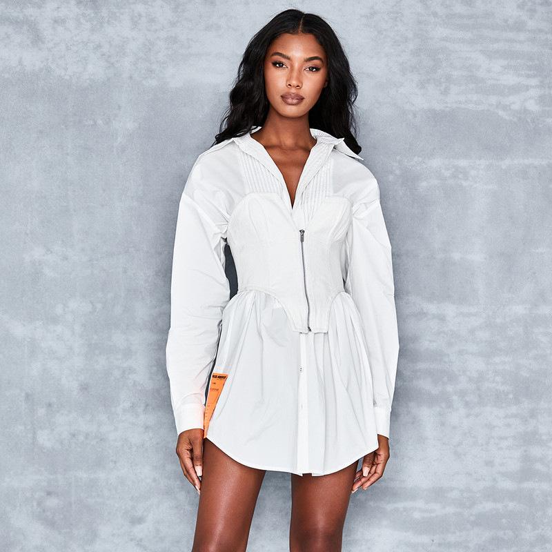 Европейский и американский 2020 Летний Женский Сексуальный Облегающий Топ без Бретелей на Молнии