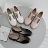 Fashion Women Flats Shoes Big Size 33-43 Retro College Wind Round Buckle Thick Crust Muffin Shoes Small Doll Leather Sweet Zapatos Mujer