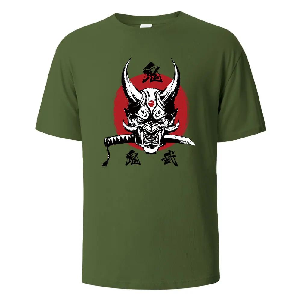 Onimusha Графический принт Мужские футболки 100% хлопок дышащие удобные топы для мужчин Летние свободные мужские топы harajuku Мужская одежда