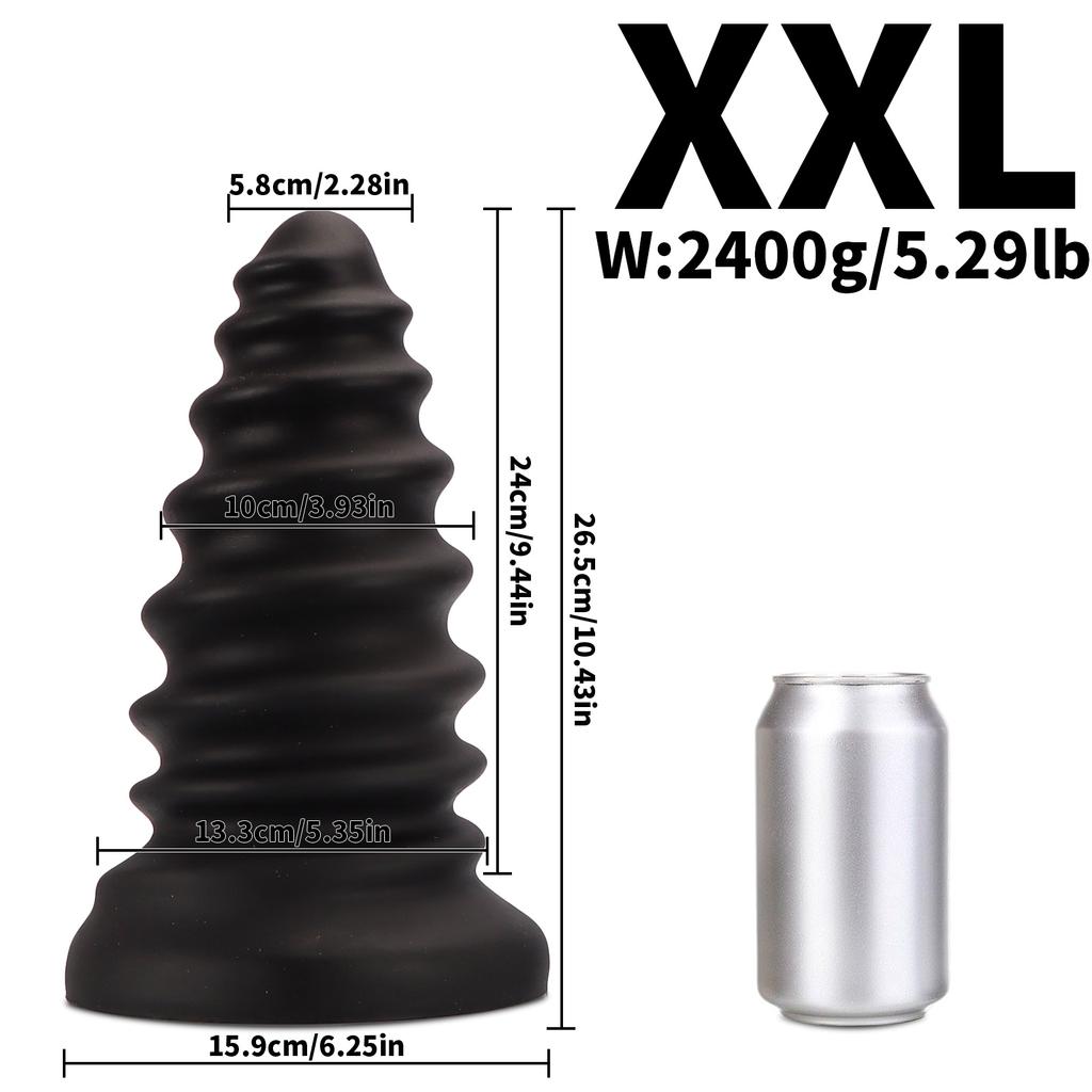 Супер большой винтовой гвоздь анальная пробка для мужчин и женщин задний корт расширительное устройство мастурбация жирная нить легко вставляется легкая секс-игрушка Climax SM
