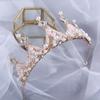 New Children's Handmade Crown Princess High-Grade Crystal Alloy Crown Girl Birthday Performance Headdress