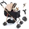 Pet Cart for Multiple Small Dogs Cats or One Medium Dog Dog Cart a Whole Foldable Popular Dog Stroller Compact Pet Cart Dog Buggy Lightweight Dog