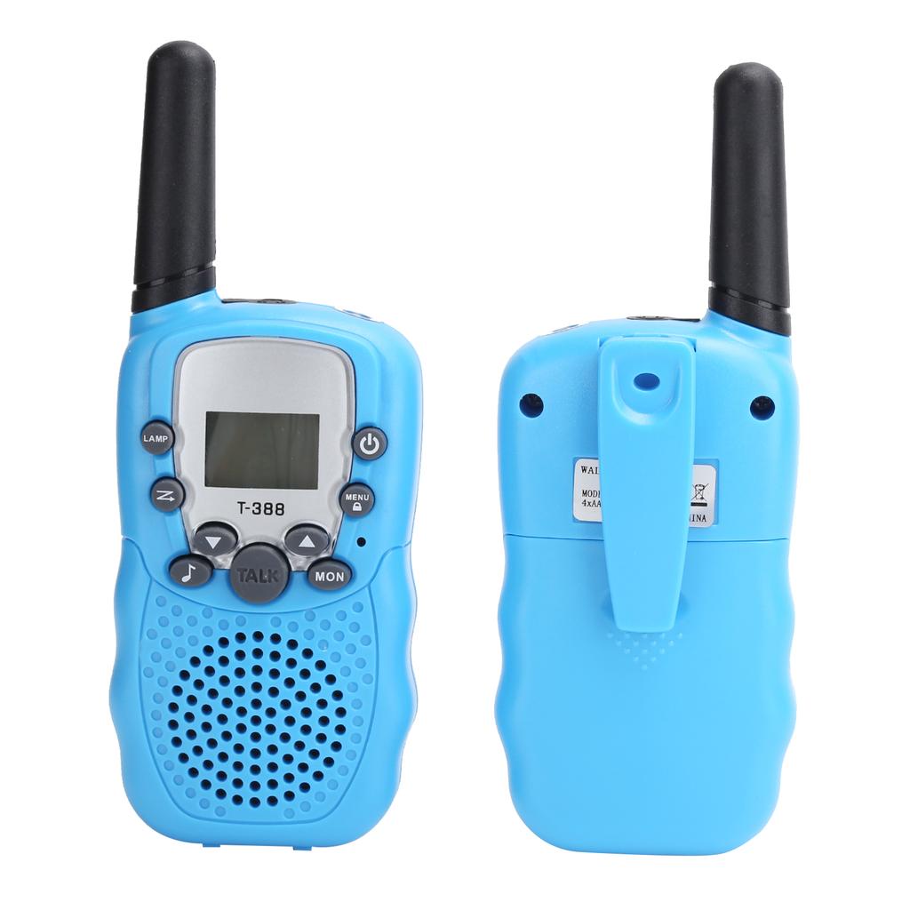 T388 Мини Ручной Приемопередатчик ЖК-Экран Двусторонние Радиостанции с Подсветкой Детские Игрушки Для Уличного Отдыха(синий )