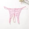 Сексуальное нижнее белье с открытой ластовицей, стринги, женские атласные кружевные порно трусики, подарок на День святого Валентина для нее, M-XL, несколько цветов